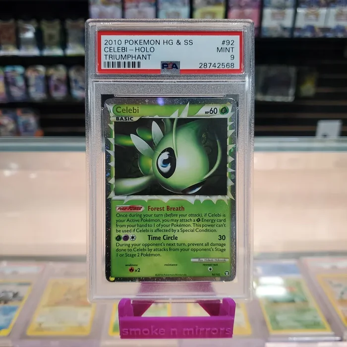 Celebi – HG & SS Triumphant Holofoil: PSA 9