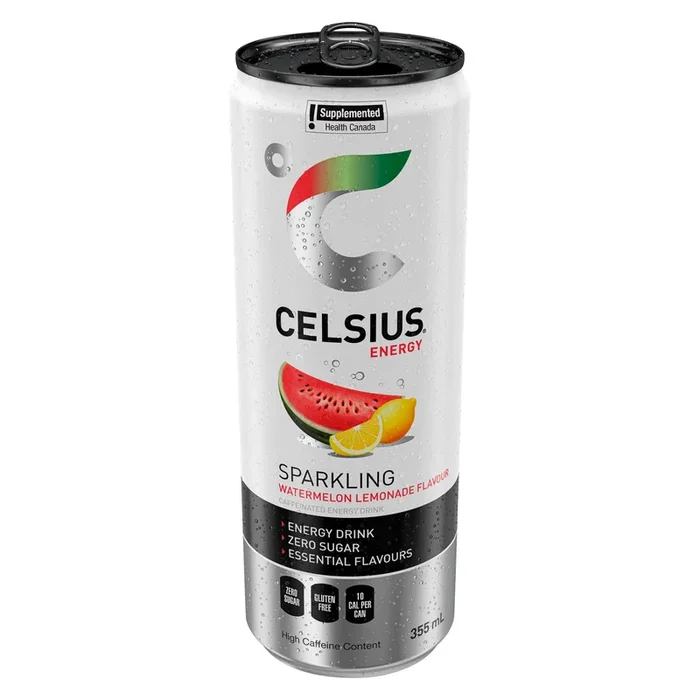 CELSIUS Energy Drink Sparkling Watermelon Lemonade, 355 ml
