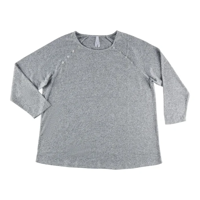 Chandail en tricot avec boutons taille plus pour femmes