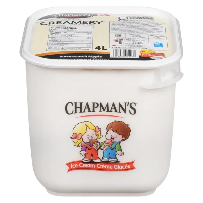 Chapman’s Butterscotch Ripple Ice Cream, 4-L