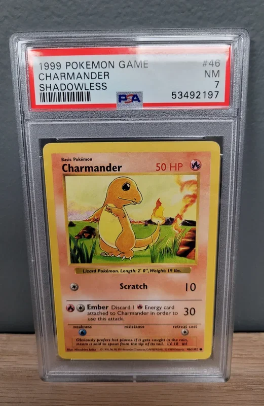 Charmander – Base Set Shadowless: PSA 7