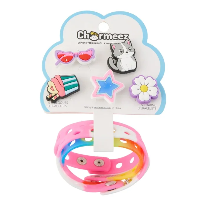 Charmeez Girls’ Bracelet Charms, 3-Pack, Assorted