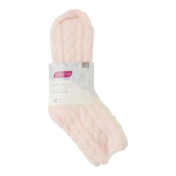Chaussettes ultra douces Carisma pour femmes – emb. de 4, assortiment