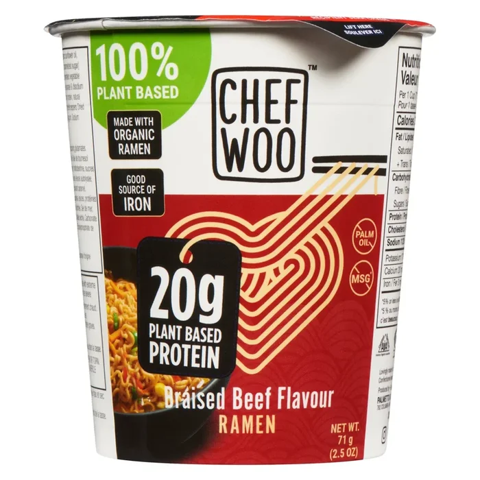 Chef Woo Ramen Braised Beef Flavour, 71-g