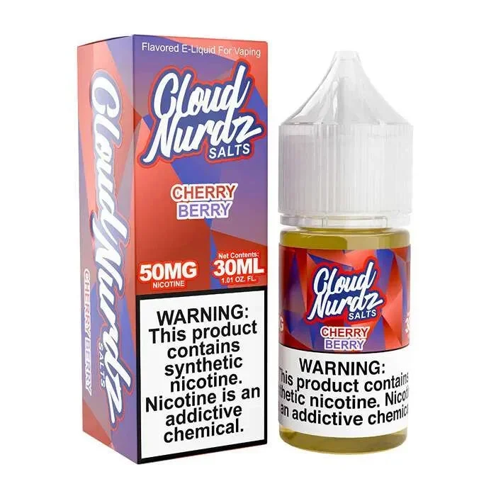 Cherry Berry Synthetic Nicotine E-Liquid by Cloud Nurdz