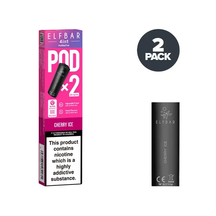 Cherry Ice Elf Bar 4 in 1 Prefilled Pods