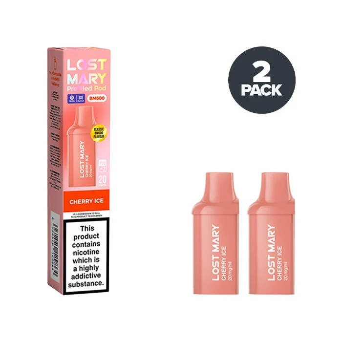 Cherry Ice Lost Mary BM600 Prefilled Pods