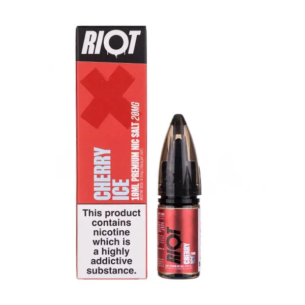 Cherry Ice Nic Salt E-Liquid by Riot Squad X