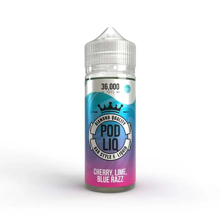Cherry Lime Blue Razz 100ml Shortfill E-Liquid by Pod Liq