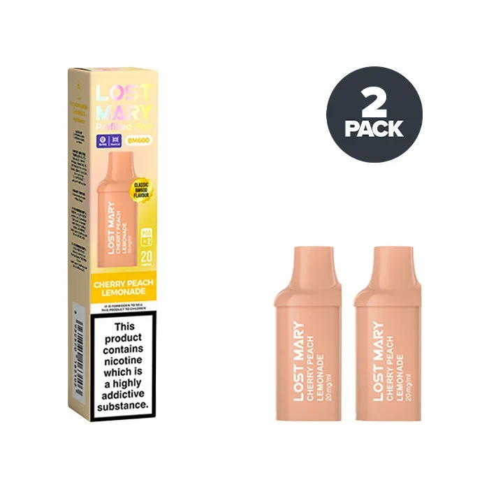 Cherry Peach Lemonade Lost Mary BM600 Prefilled Pods