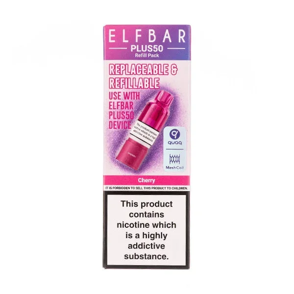 Cherry Plus 50 Prefilled Pod + Refill by Elf Bar