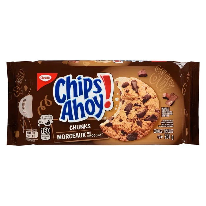 Christie Chips Ahoy! Chunks Cookies, 251 g