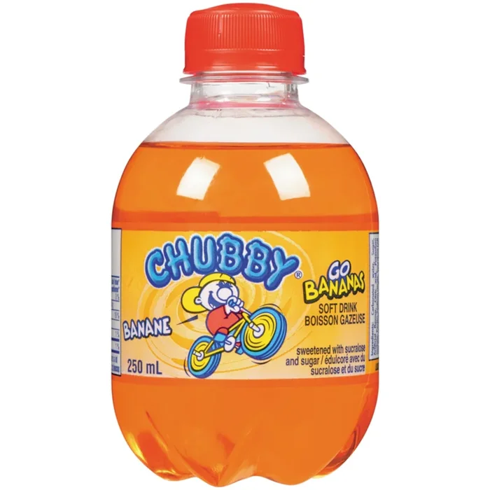 Chubby Go Banana Boisson Gazeuse, 250 ml