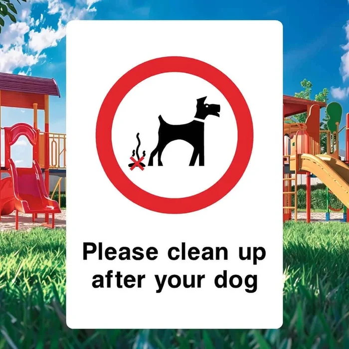 Clean Up After Dog Sign