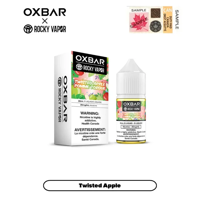 [CLEARANCE] Rocky Vapor x Oxbar E-Liquids – Twisted Apple