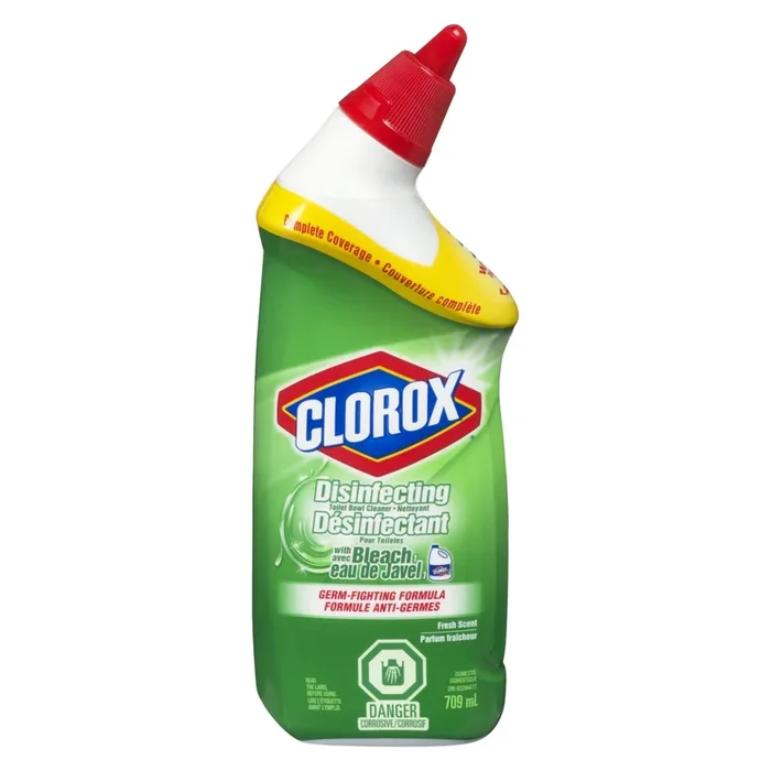 Clorox Disinfecting Toilet Bowl Cleaner with Bleach, 709-ml