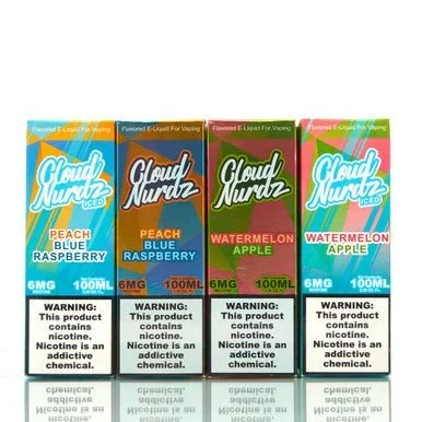 Cloud Nurdz & Cloud Nurdz ICED (3mg 100ml & 6mg/100ml)