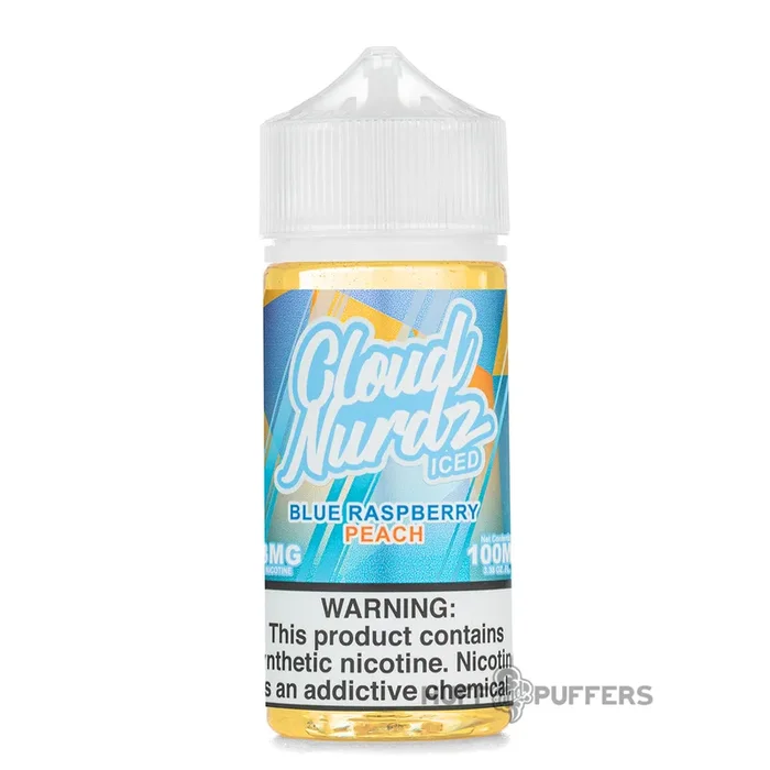 Cloud Nurdz – Iced Blue Raspberry Peach 100mL