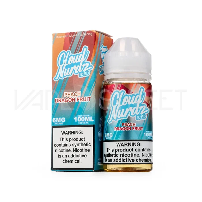 Cloud Nurdz Iced Peach Dragonfruit (100ml)