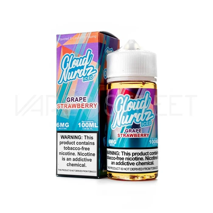 Cloud Nurdz TFN Iced Grape Strawberry (100ml)
