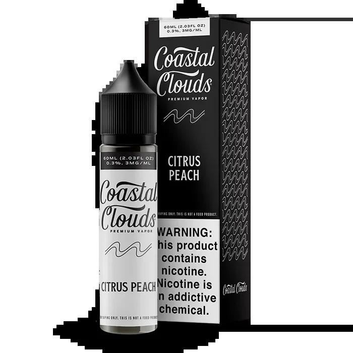Coastal Clouds – Citrus Peach – 60ML E-Liquid