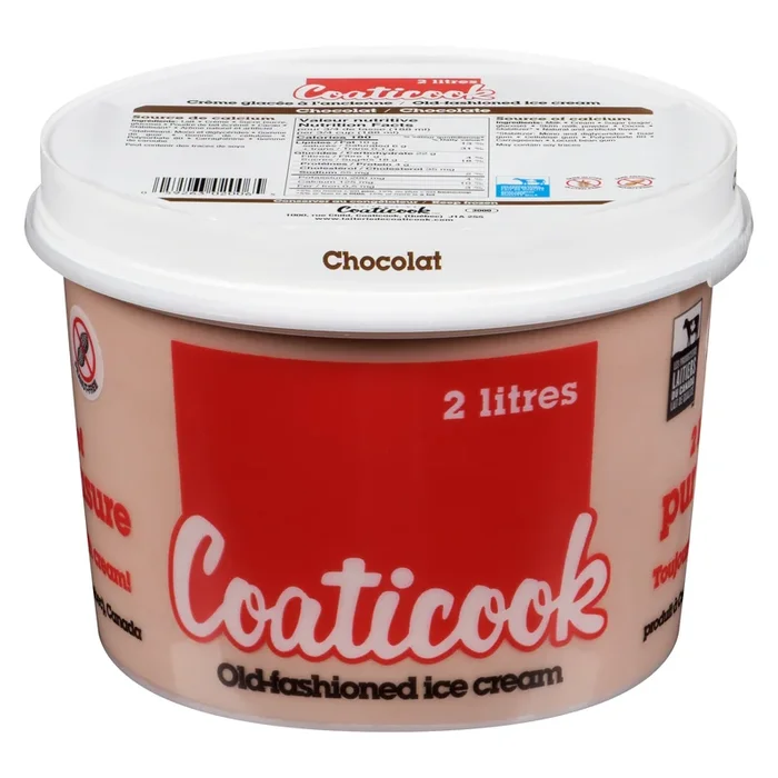Coaticook Chocolate Old-Fashioned Ice Cream, 2-L
