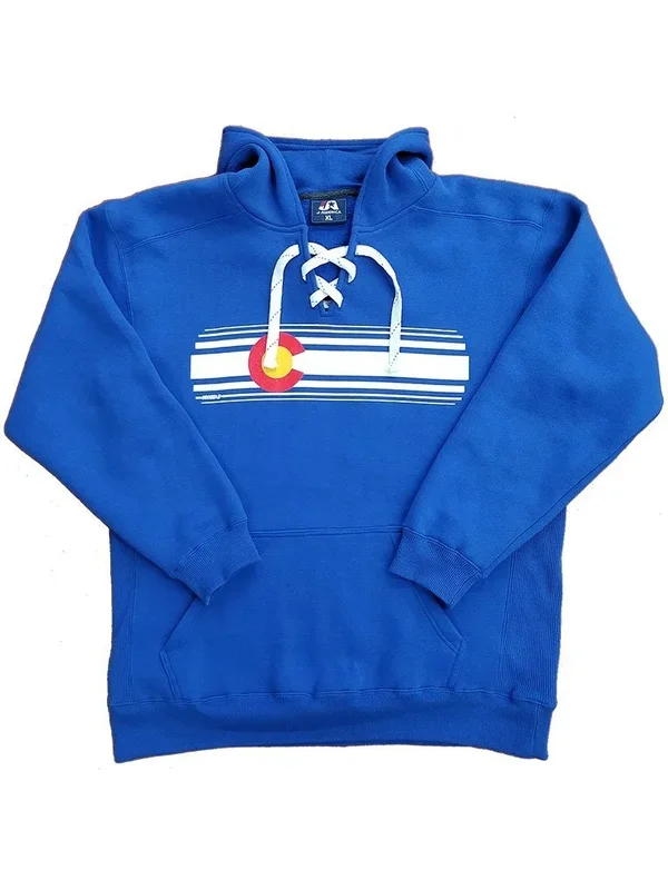 Colorado Flag Stripe Myxed Up Sport Lace Hoodie
