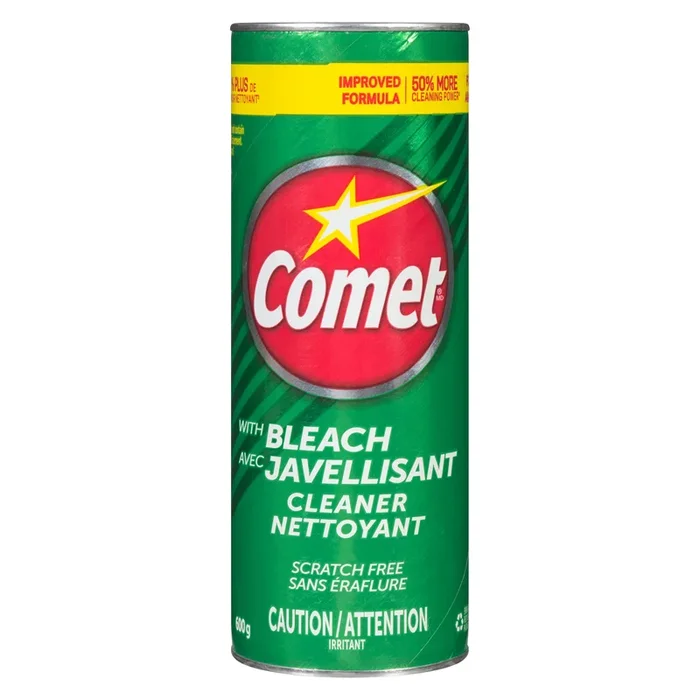 Comet Phosphate-Free Cleaner with Bleach, Green, 600-g