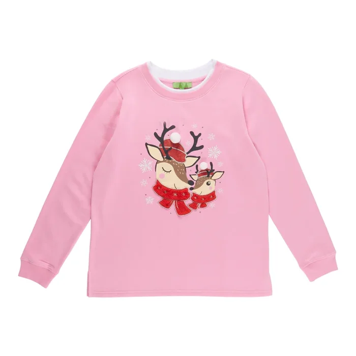 Comfy Cozy Women’s Novelty Screen Printed Fleece Pullover