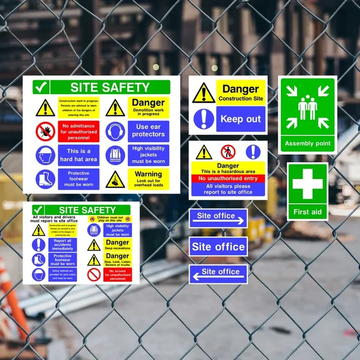 Construction Site Safety Sign Pack 1