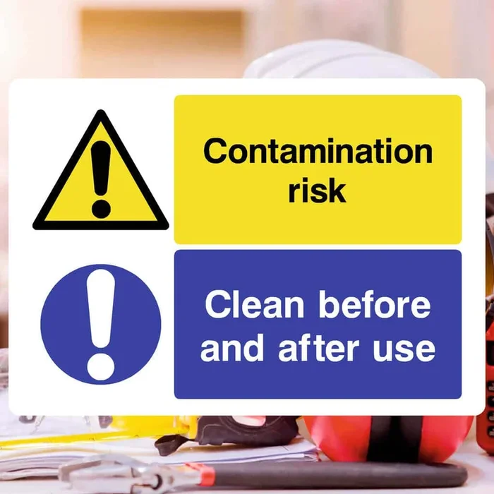 Contamination Risk Sign