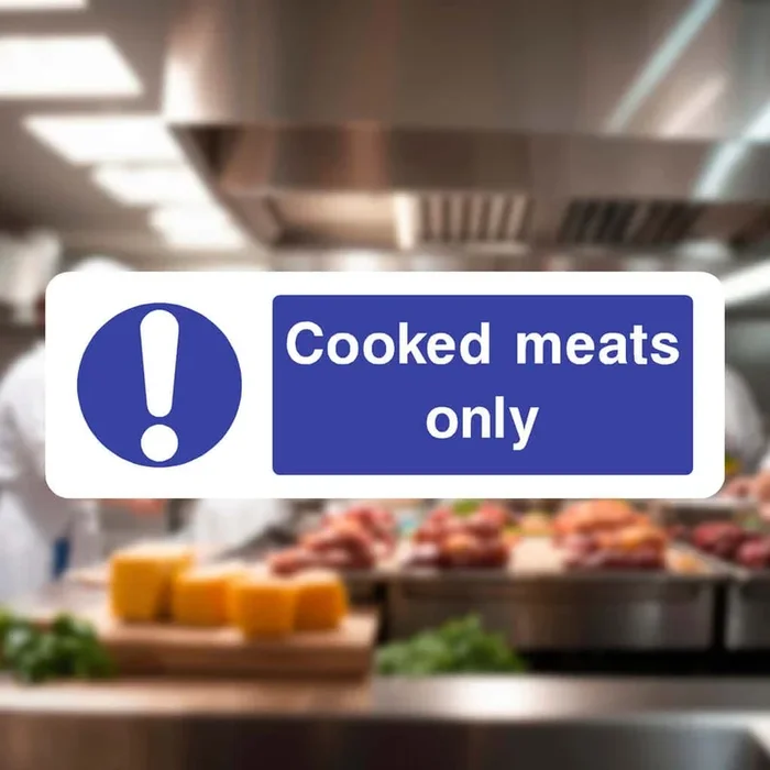 Cooked Meats Only Sign v2