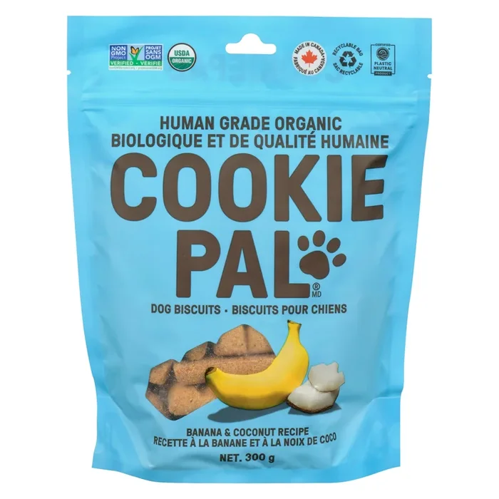 COOKIE PAL Dog Biscuits Banana & Coconut Recipe, 300 g