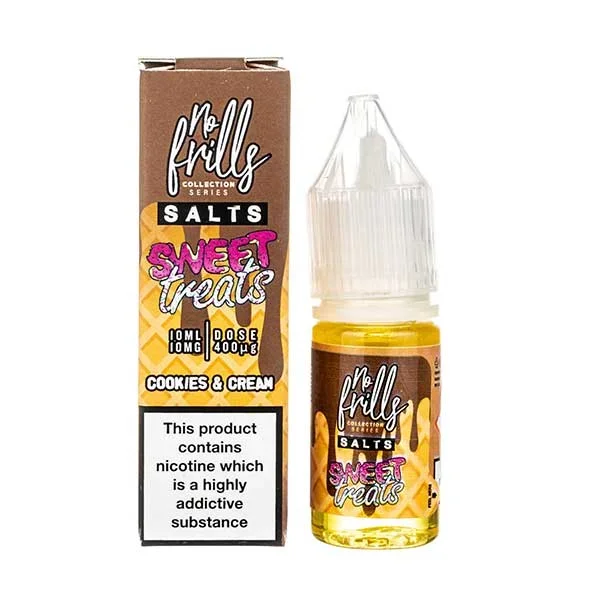 Cookies & Cream Nic Salt E-Liquid by No Frills