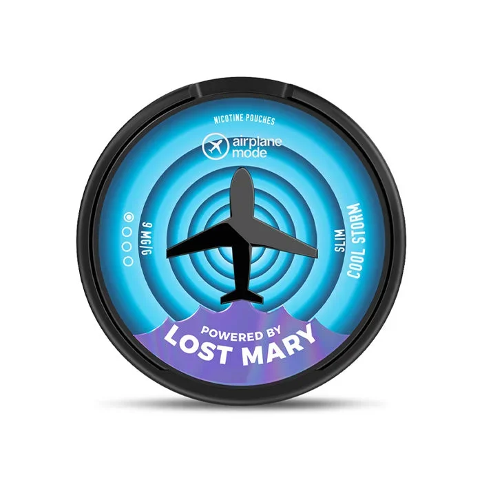 Cool Storm Airplane Mode Nicotine Pouches by Lost Mary