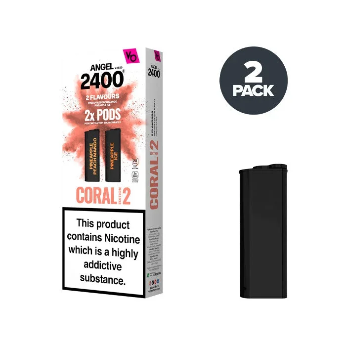 Coral Edition 2 Angel 2400 Pre-filled Pods by Vapes Bars