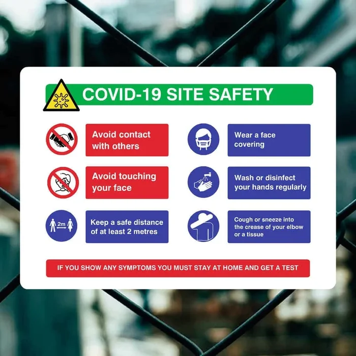 Coronavirus Site Safety Symptoms Sign landscape