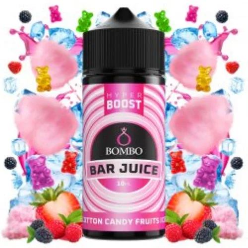 Cotton Candy Fruits Ice 10ml Hyper Boost (Longfill) (Bombo Bar Juice)