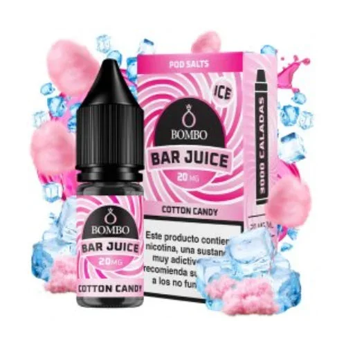 Cotton Candy Ice 10ml (Sales de nicotina) (Bar Juice by Bombo)