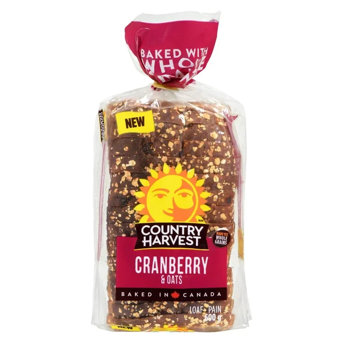 Country Harvest Cranberry and Oat Loaf, 600-g