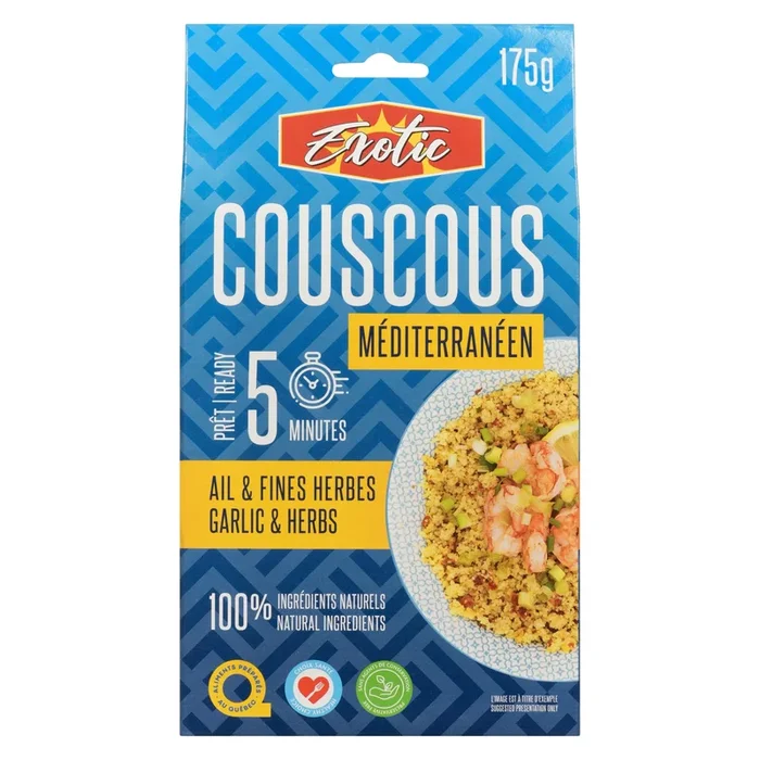 Couscous aux ail et fines herbes Exotic, 175 g