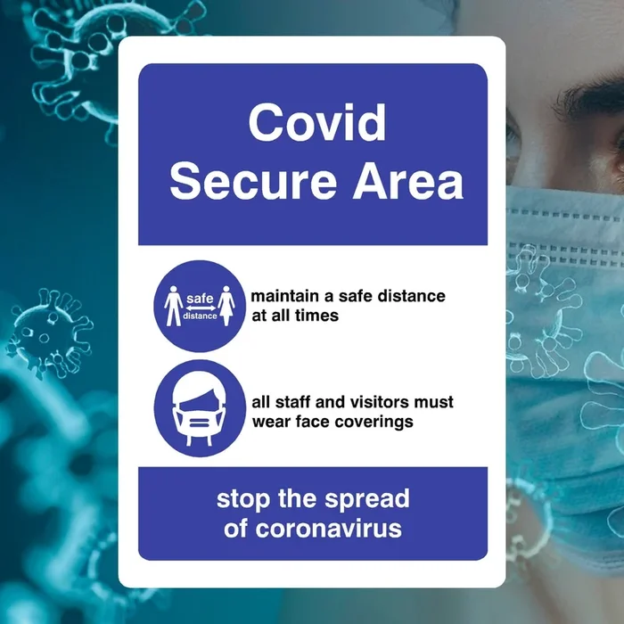 Covid Secure Area Sign