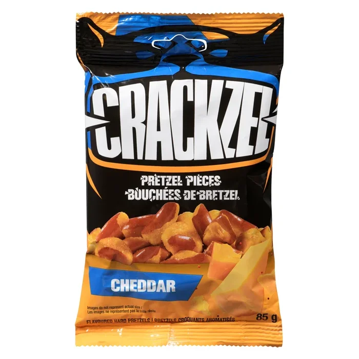 Crackzel Pretzel Pieces Cheddar, 85 g