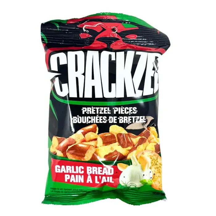 Crackzel Pretzels, Garlic Bread, 85 g