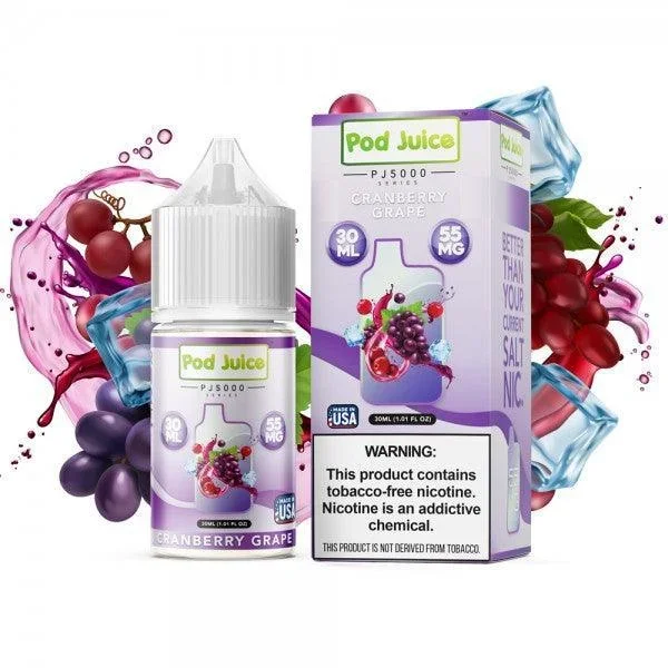 Cranberry Grape – Pod Juice PJ5000 Synthetic Salt 30mL