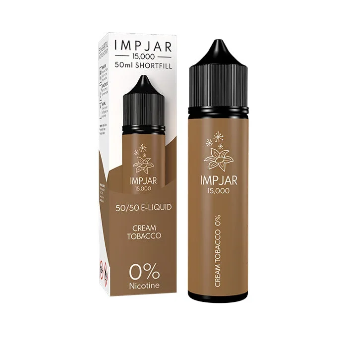 Cream Tobacco 50ml Shortfill E-Liquid by Imp Jar
