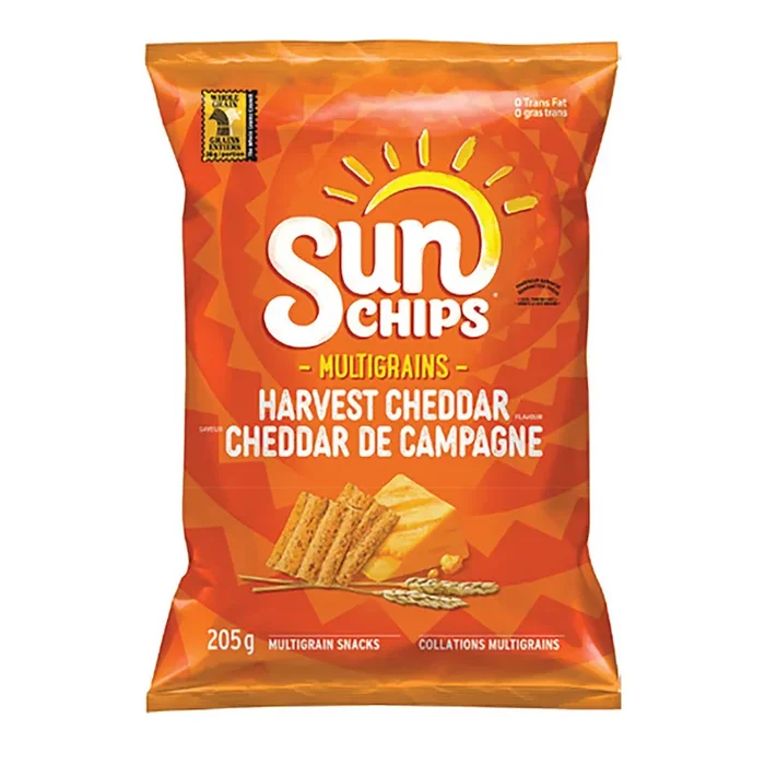 Croustilles multigrains Saveur cheddar de campagne Sun Chips – 205 g