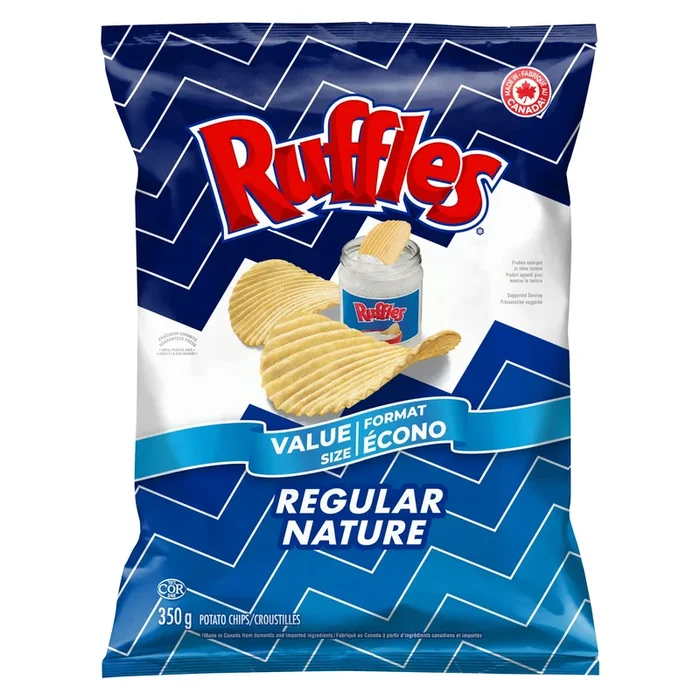 Croustilles nature Ruffles – 350 g