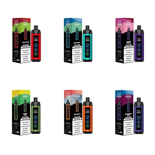 Crown Bar 8000 Puffs Disposable Vape Device – 3PK
