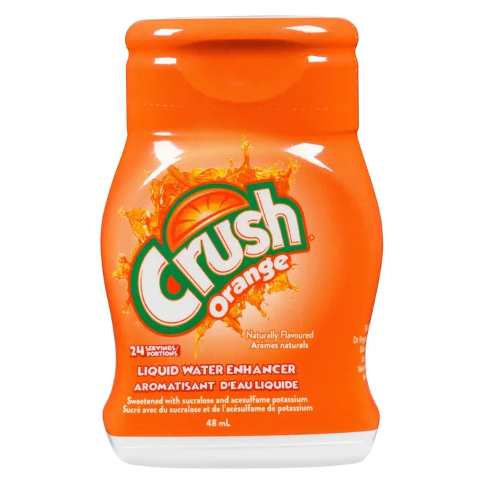 Crush Aromatisant d’Eau Liquide Orange, 48 ml